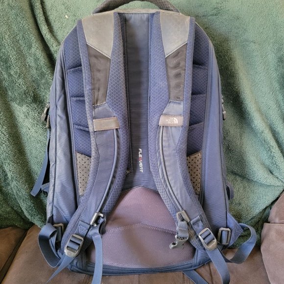 The North Face Backpack Surge Flexvent Dark Blue Hiking Laptop School Camping - Picture 3 of 10